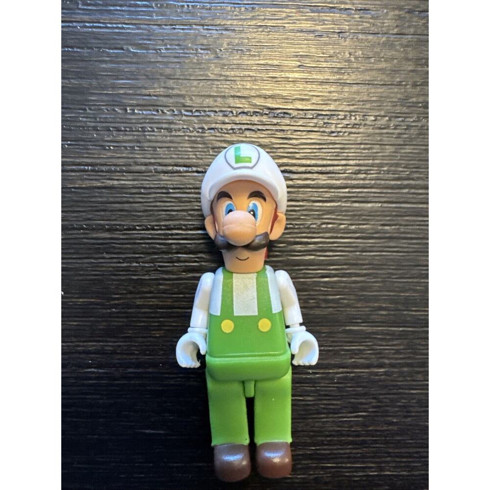 Super Mario Bros K'NEX Figure Fire Luigi